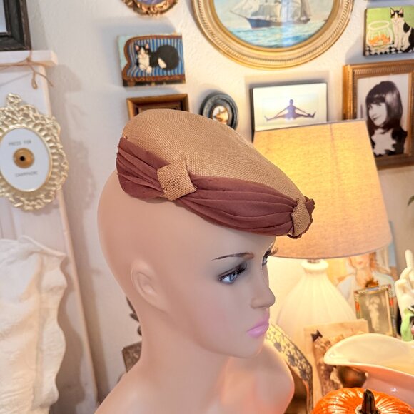 1950's Fascinator hat by Coralie - Picture 10 of 17